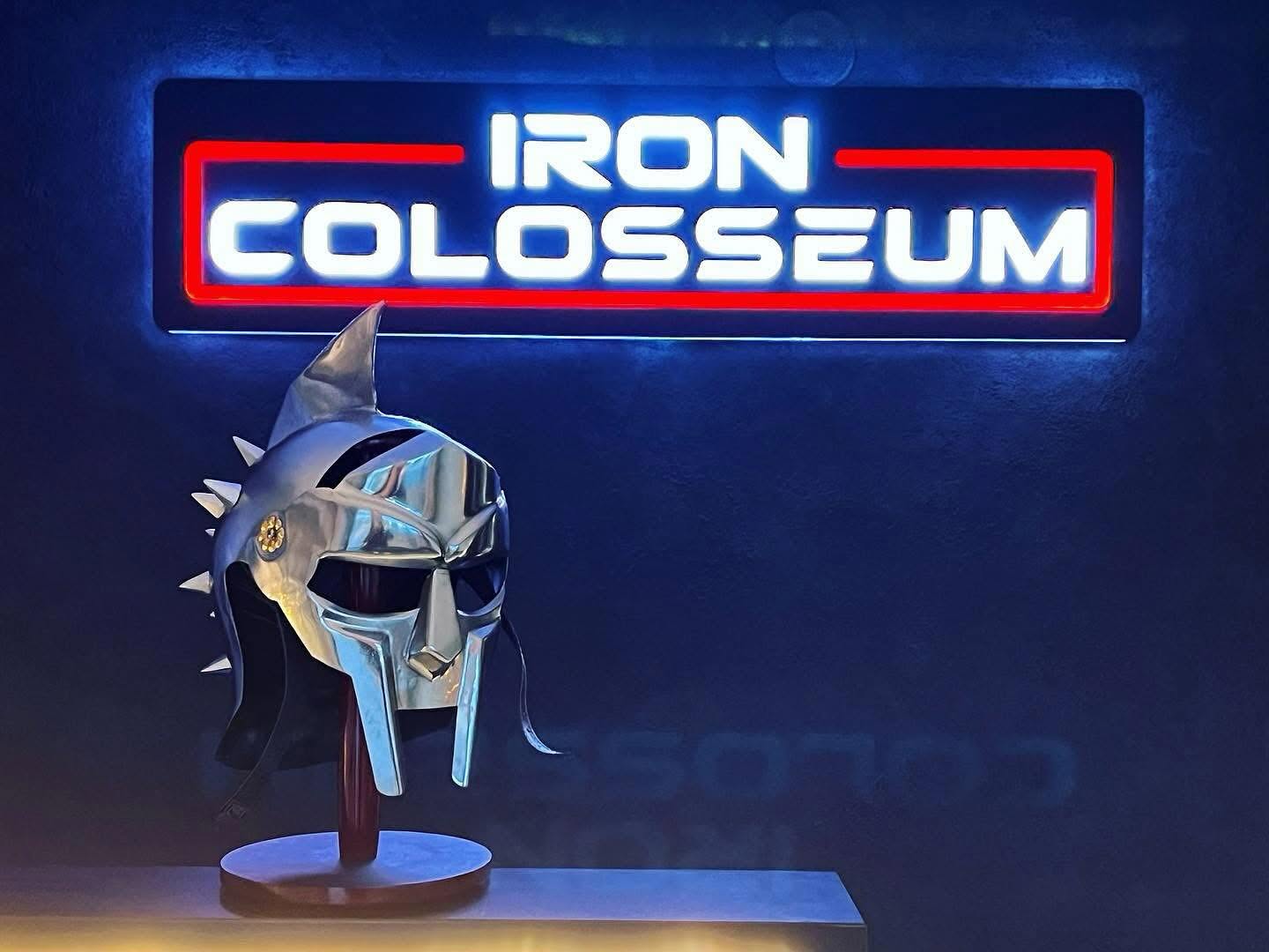 Iron Colosseum training floor with power racks